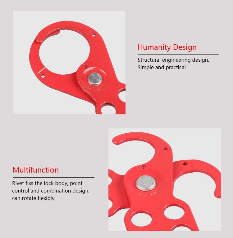 Bozzys 38 mm Steel Safety Lockout Hasp with Spray Plastics